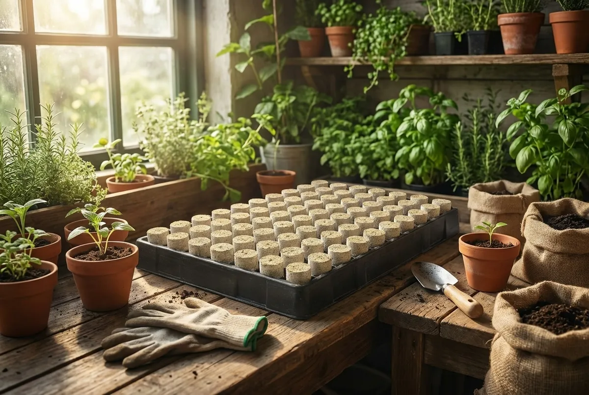 Steinwolle Plugs Tablett 104 Zellen